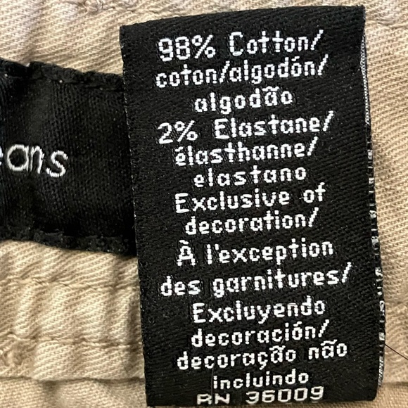 Calvin Klein Jeans Convertible Ankle Cargo Pants Womens Khaki Cotton 12 - Picture 6 of 9